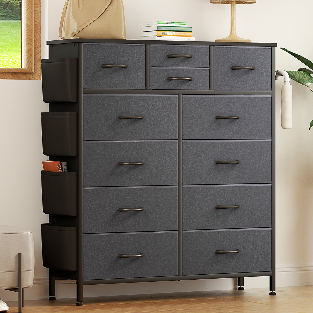 12 Drawer Fabric Dresser G90418