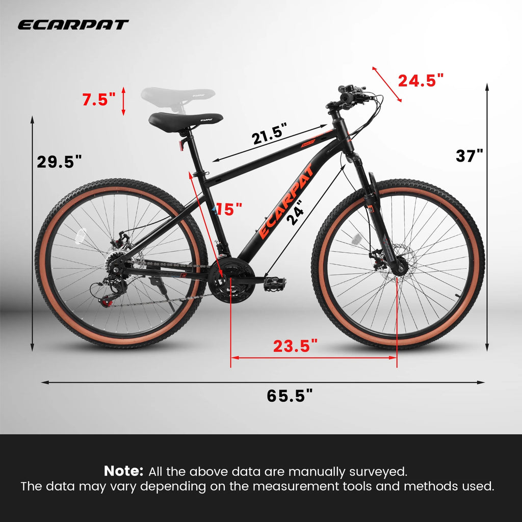 24 inch Pink Mountain Bike with Dual Disc Brakes U905846
