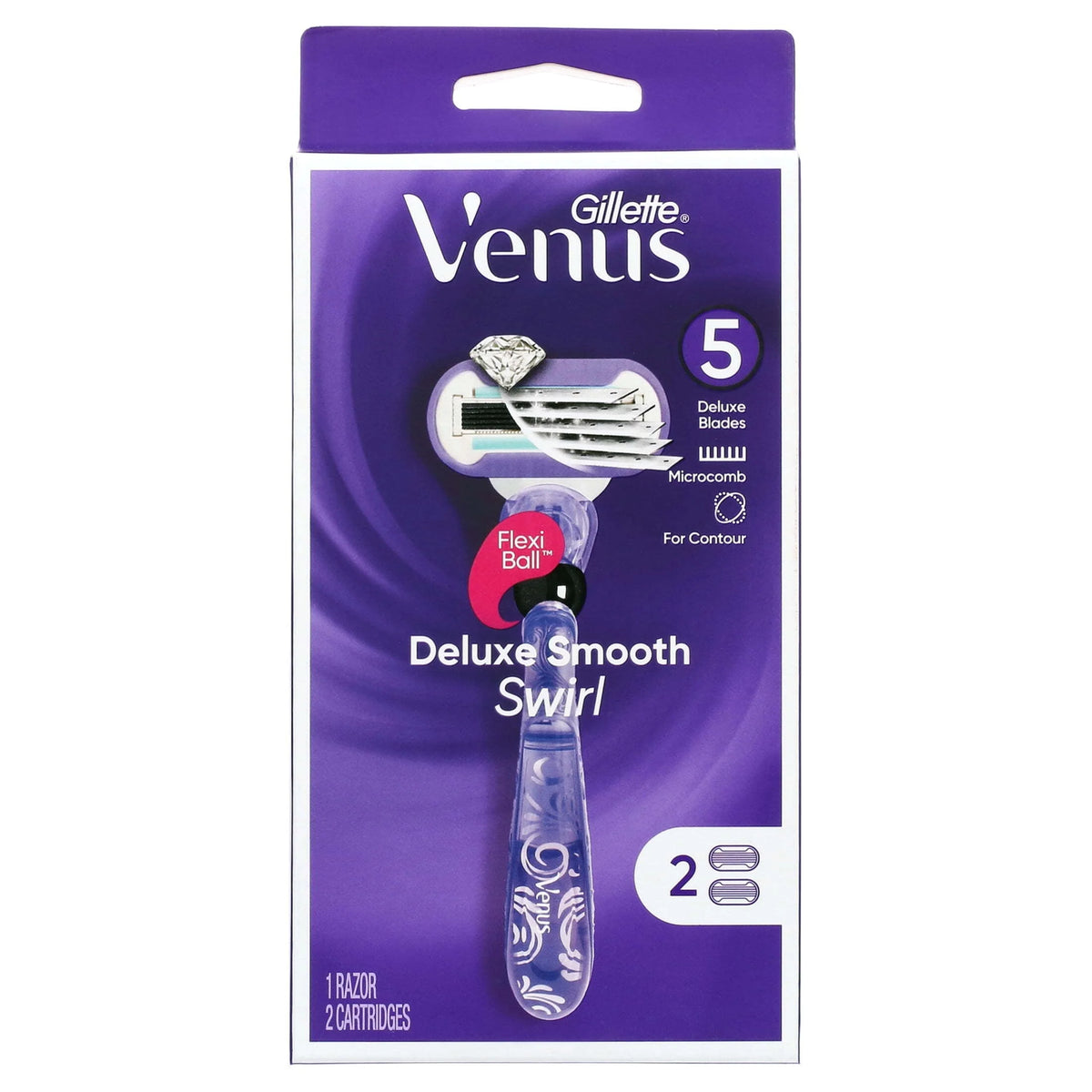 Women's Razor Handle with 2 Blade Refills G653