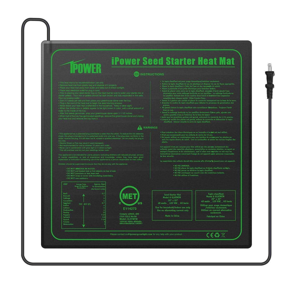 Waterproof Seedling Heat Mat H2301