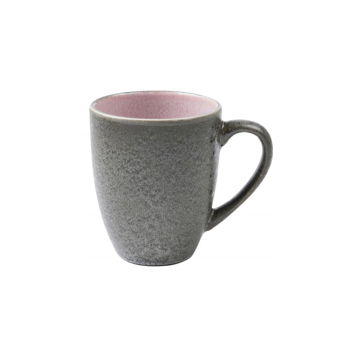 Stoneware Mug With Handle 0.3 l Grey, Light Pink J46400