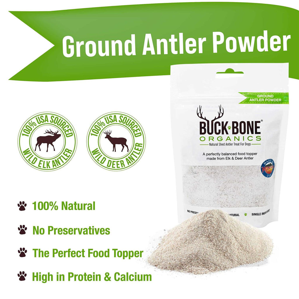 Ground Wild Elk and Deer Antler Powder for Dogs J9595