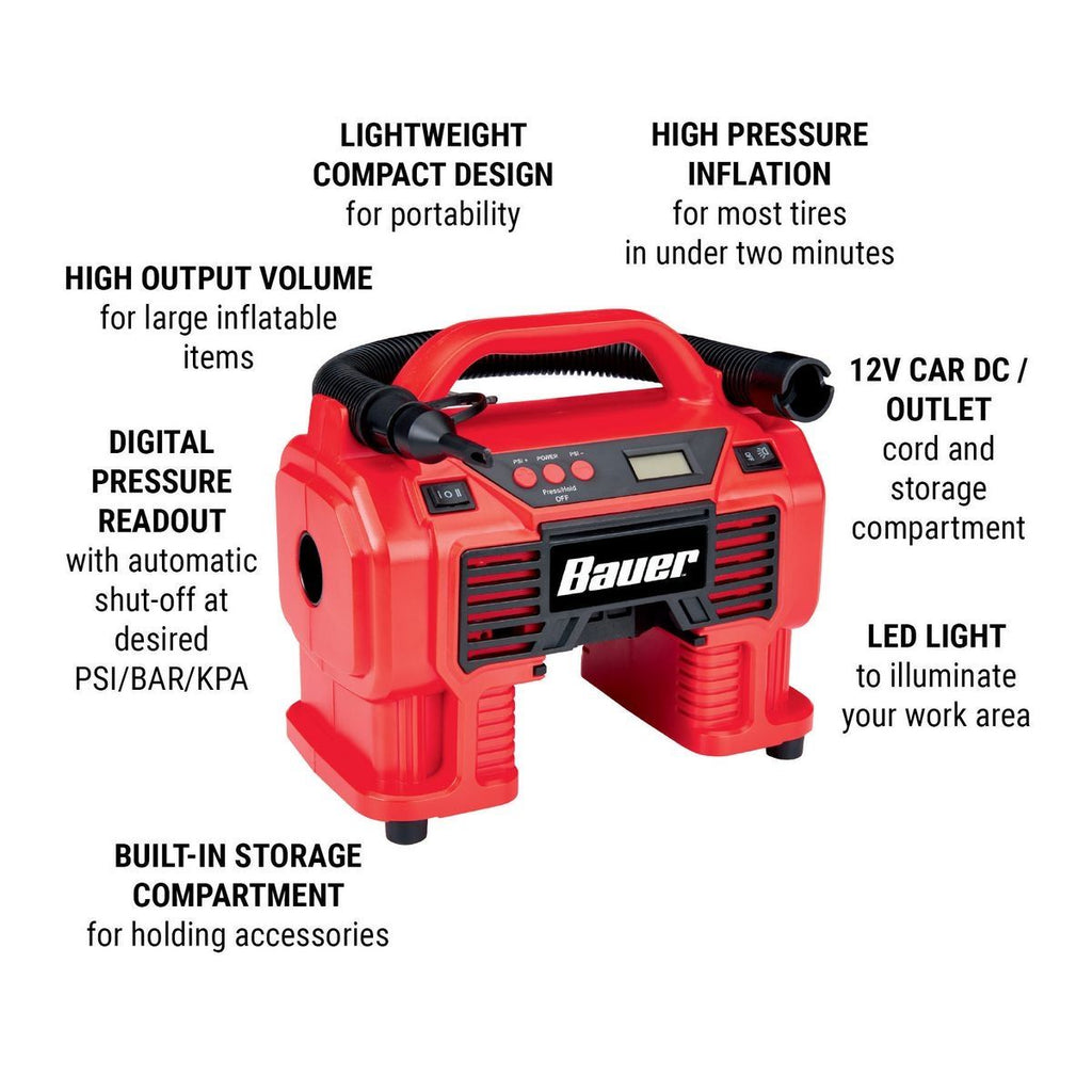 20V Cordless 0-160 PSI Inflator/Deflator B10449