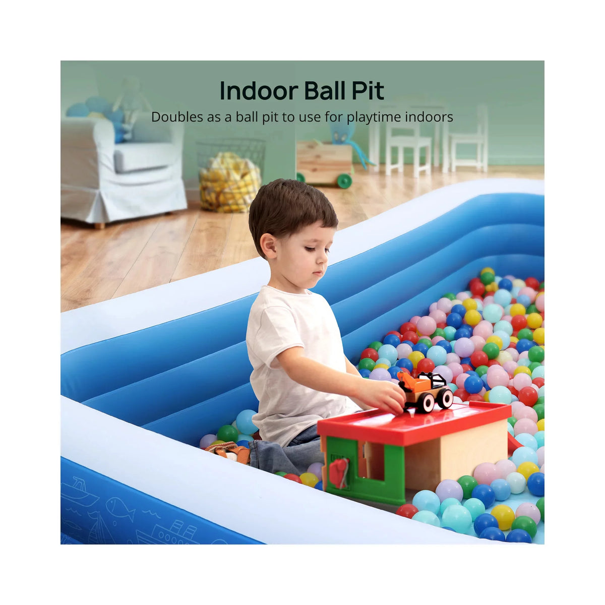 Rectangular Thickened Inflatable Pool Y25051