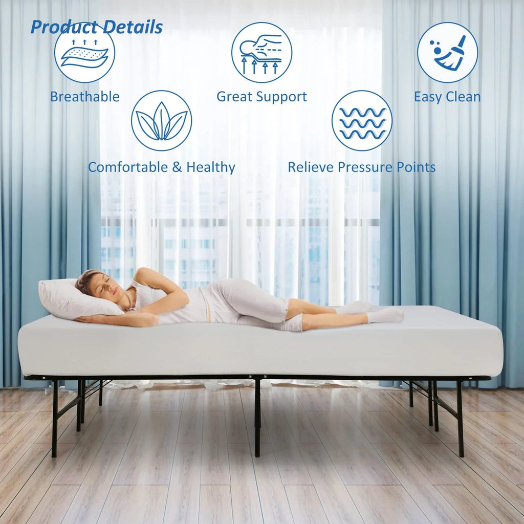 Queen 8 Inch Gel Memory Foam Medium Firm Mattress I163