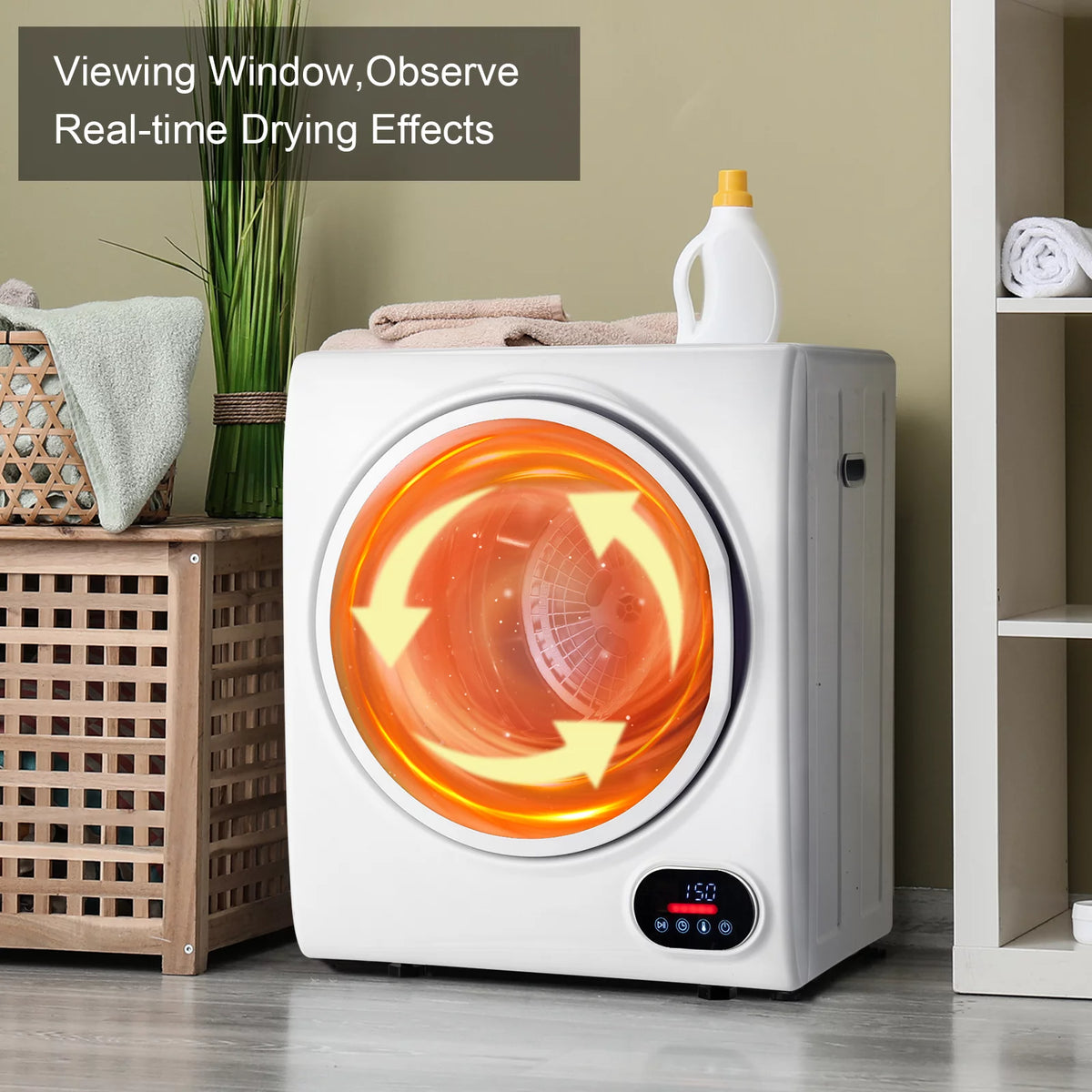 1.5 cu. ft. Compact Electric Dryer, White I118939