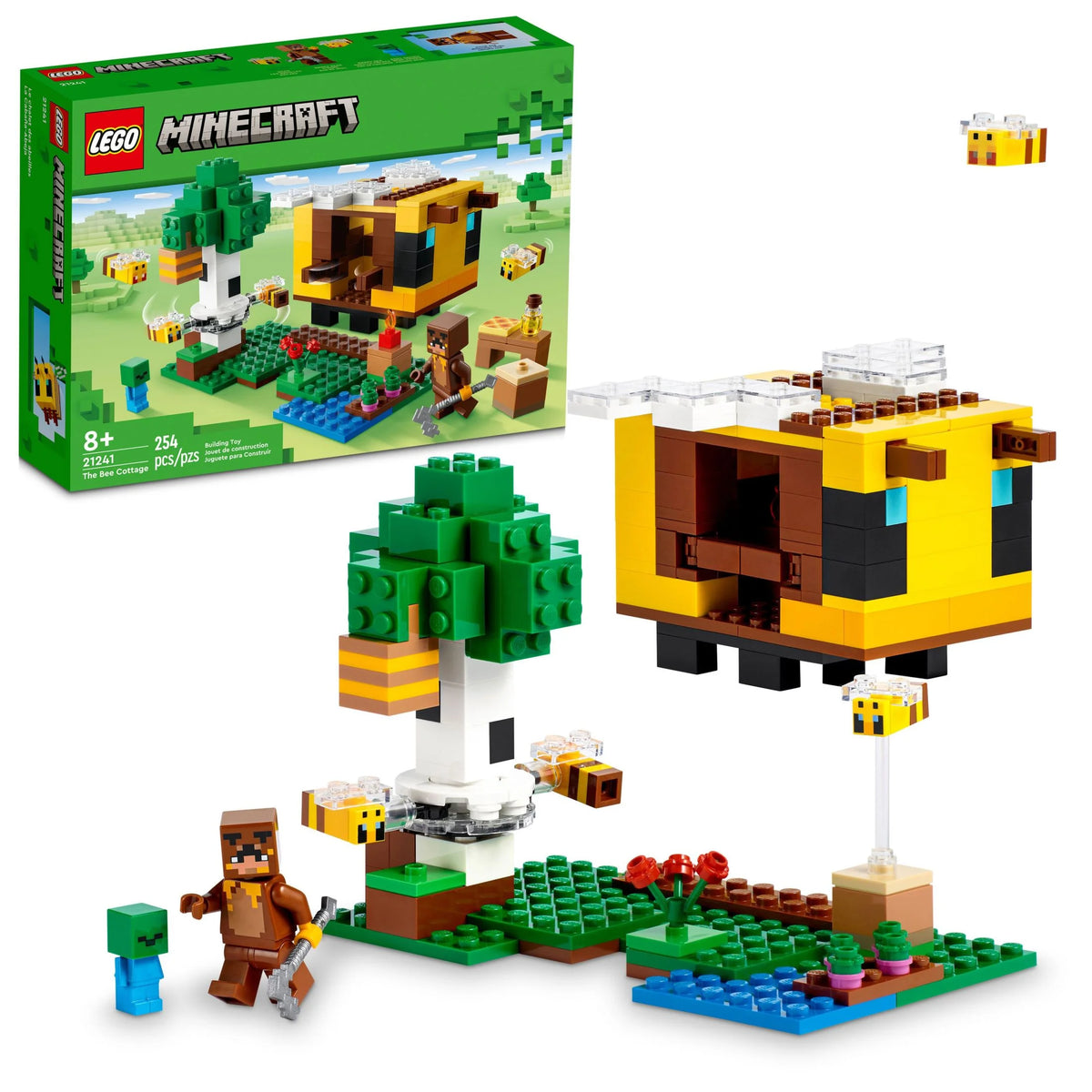 Minecraft Building Set with Buildable House and Animal Figures F9141