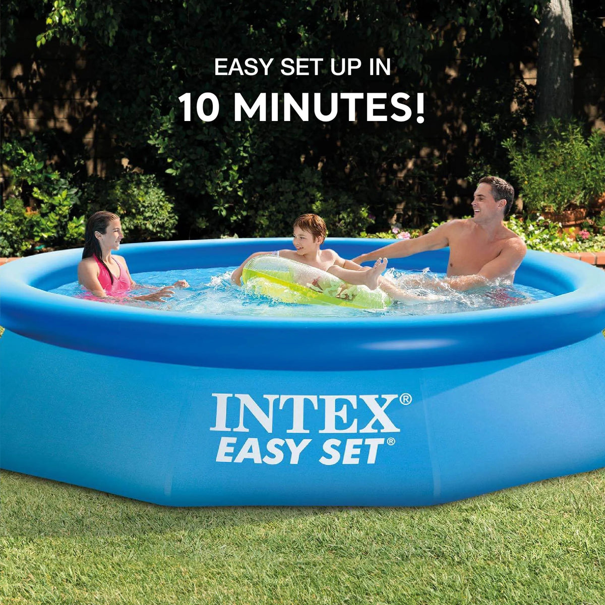 10 Ft x 30 In Inflatable Round Swimming Pool D982