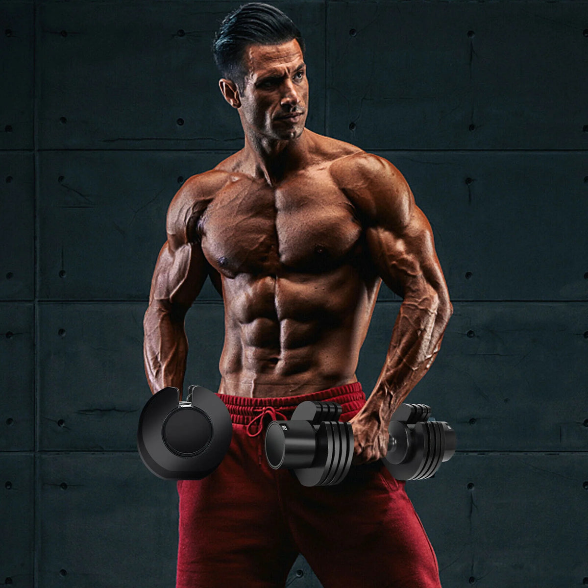 27.5lbs 5-in-1 Adjustable Dumbbell C66936
