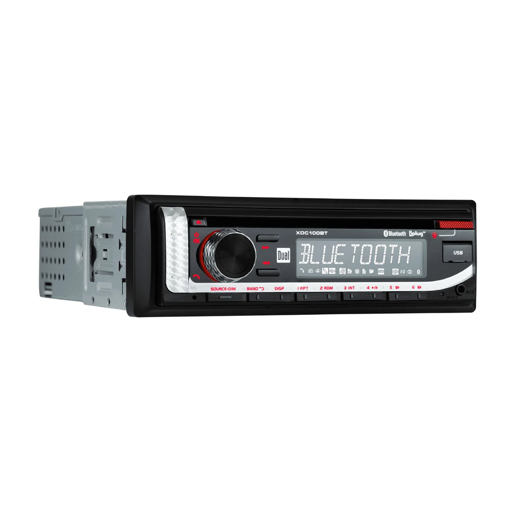 Single DIN Car Stereo with CD Player, Bluetooth, USB W228218