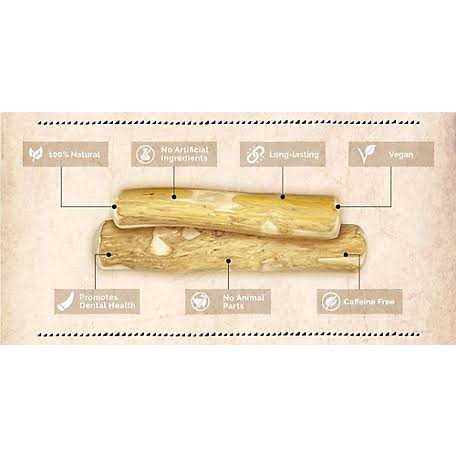All Natural Caffeine Free Coffee Wood Medium Dog Chews O89168