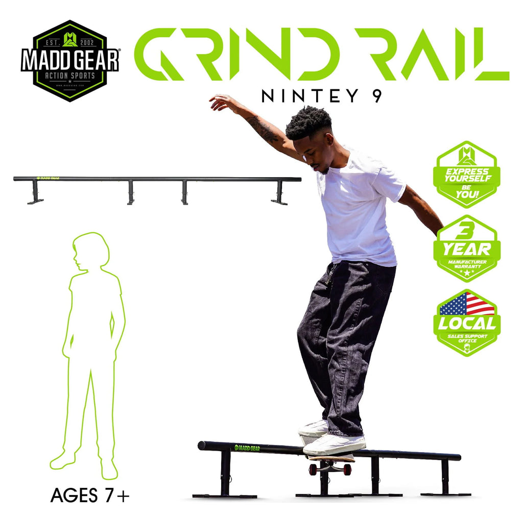 55 Long 3-Step Adjustable Height Skate Rail P6151