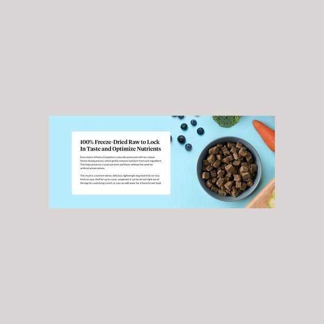 Freeze Dried Raw Pork Dog Food B487