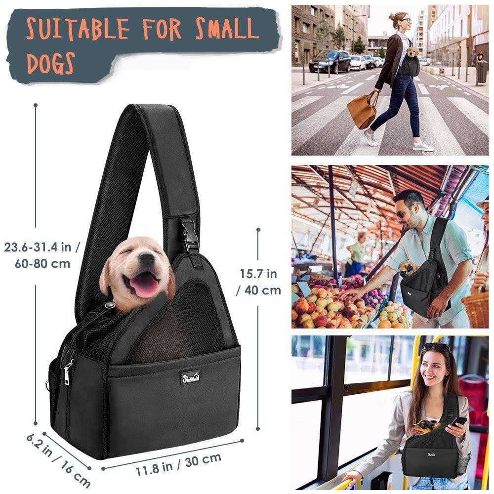 Dog Carrier Sling Adjustable Shoulder Strap Z36602