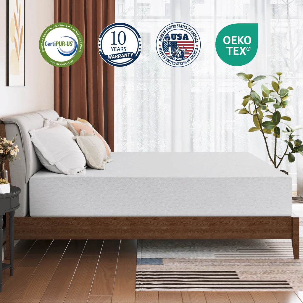 10 Tight Top Gel Memory Foam Full Mattress X34701