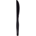 Black Heavy Mediumweight Plastic Cutlery Knives I8536