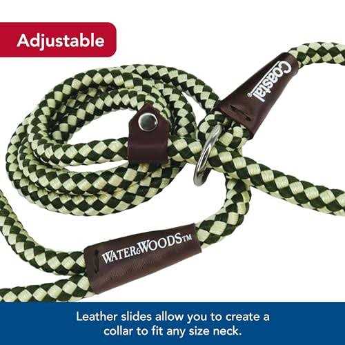 Braided Rope Dog Slip Leash F826079
