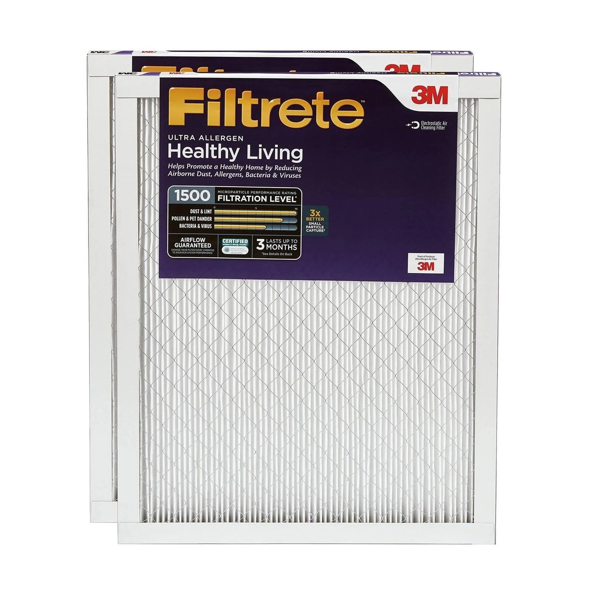 20 x 1-Inches 2-Pack Allergen Reduction Filter T3610