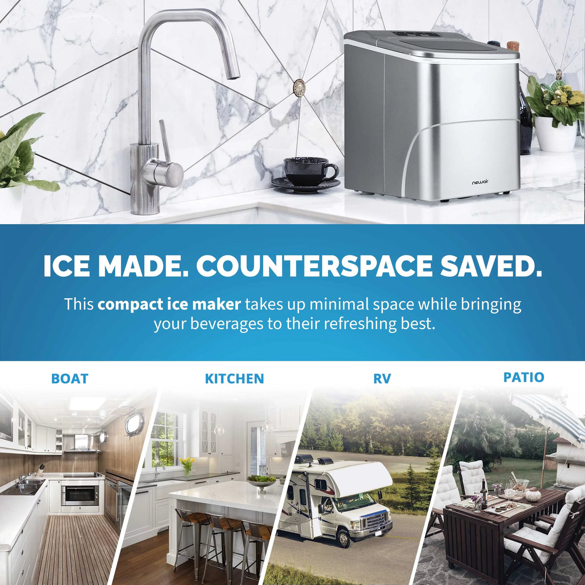 26 lbs. Countertop Ice Maker in Black E6342