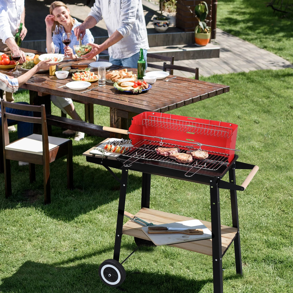 Charcoal Grill Portable Steel BBQ Pit C37322