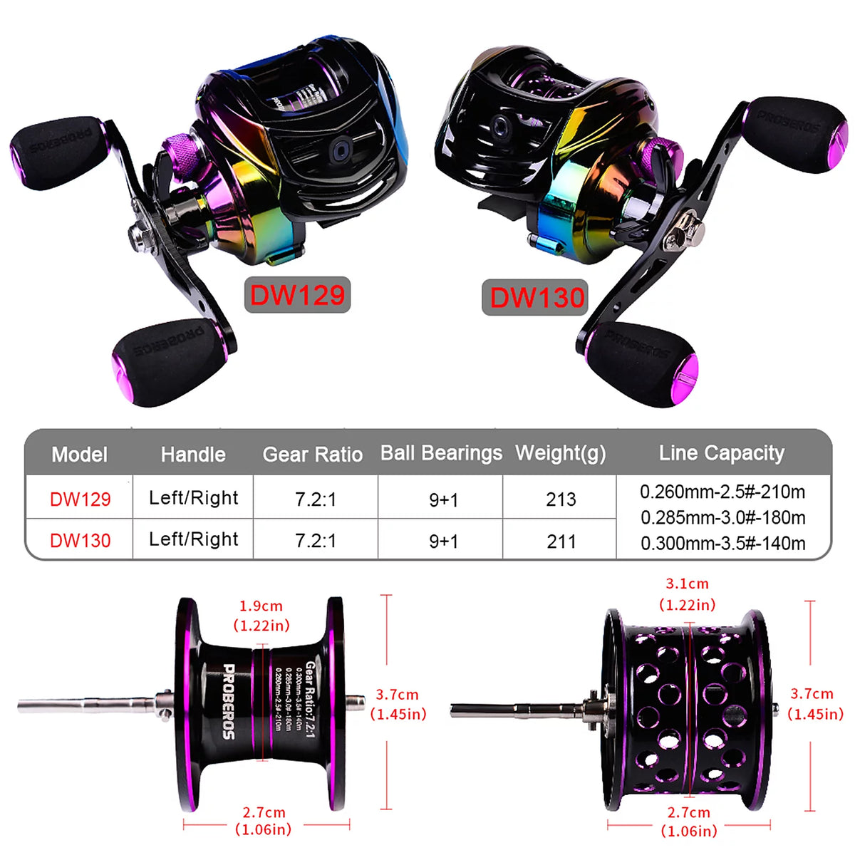 7.2:1 Baitcast Fishing Reel P560