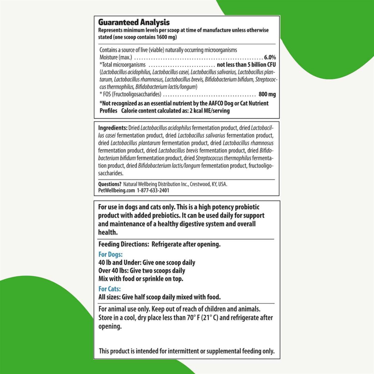 Probiotic 9 Strains for Dogs & Cats V33357