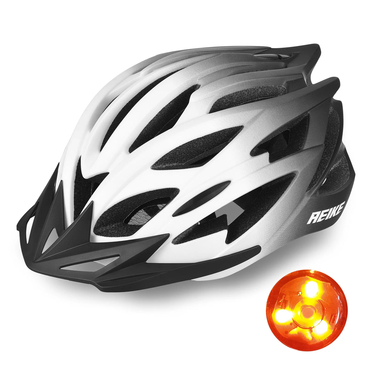 Lightweight Bicycle Helmet with LED Light Q58904