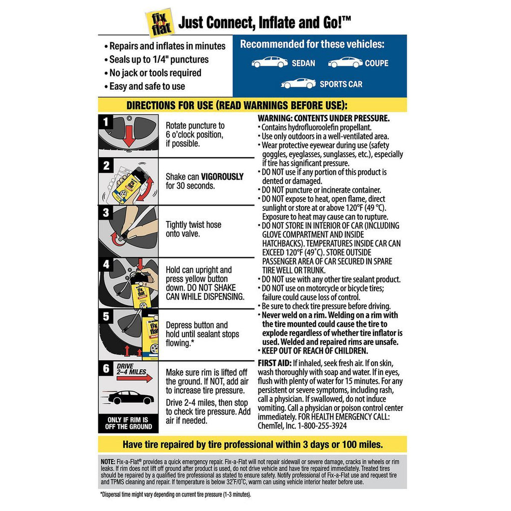 16 oz. Aerosol Tire Inflator W63783