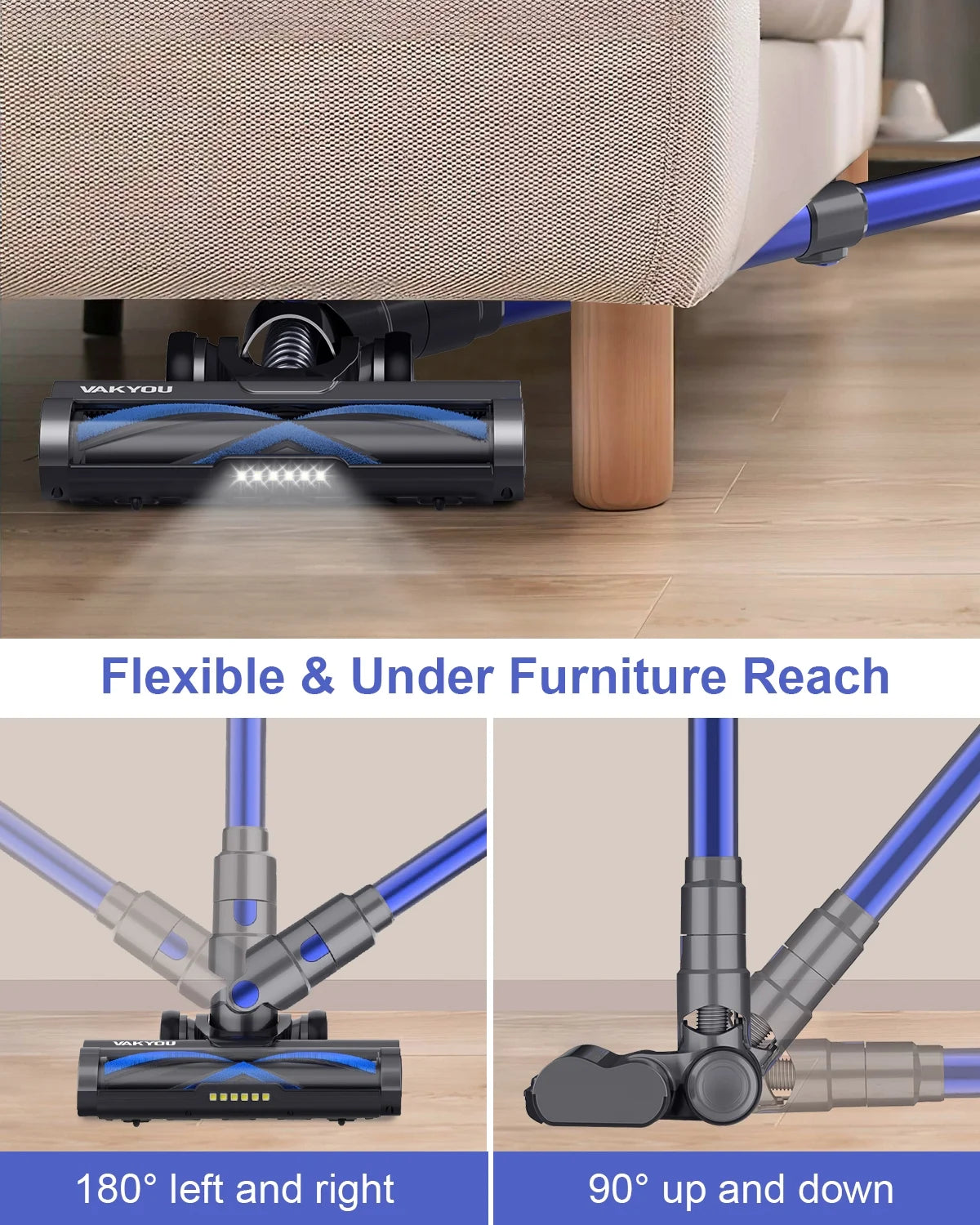 Cordless Stick Vacuum 450W 33Kpa 55mins E78772