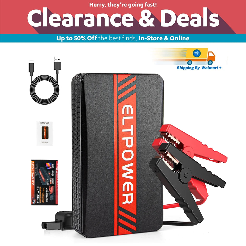 20000mAh 2000A Peak Car Battery Jump Starter with LED and USB Quick Charge 3.0 R81082