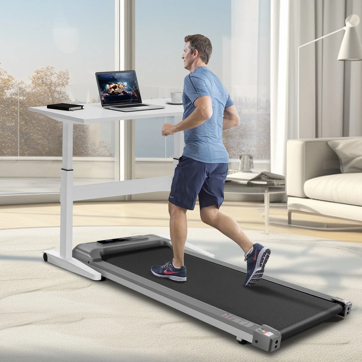 Under Desk Treadmill 2 in 1 Walking Pad with Remote Control A97550