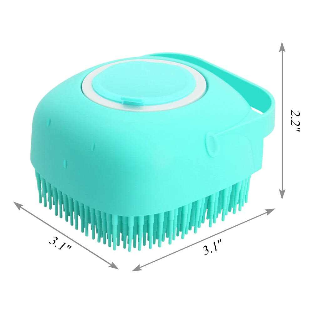 Dog Bath Brush with Shampoo Dispenser U63397