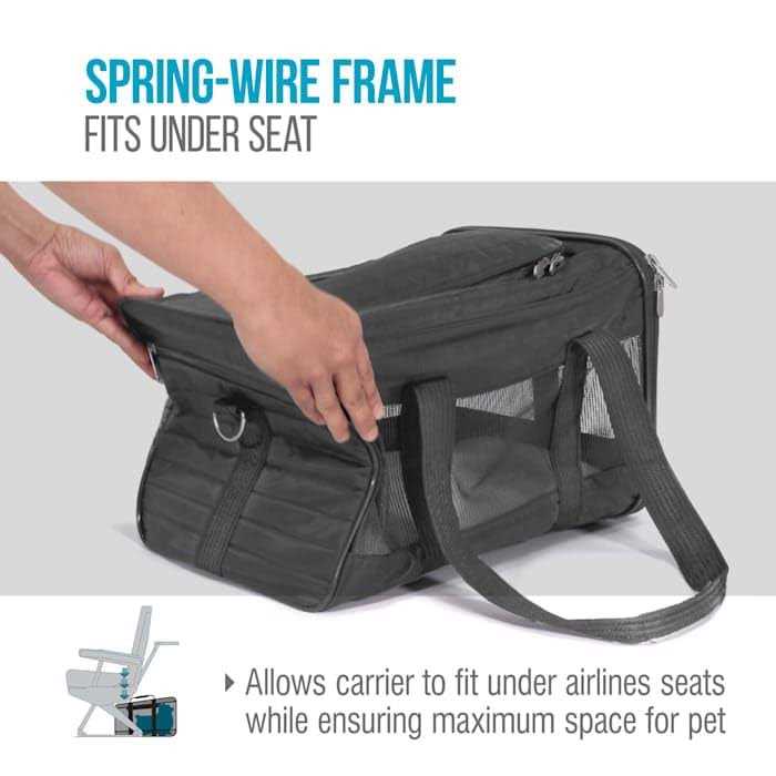 Charcoal and Camel Pet Carrier F33872
