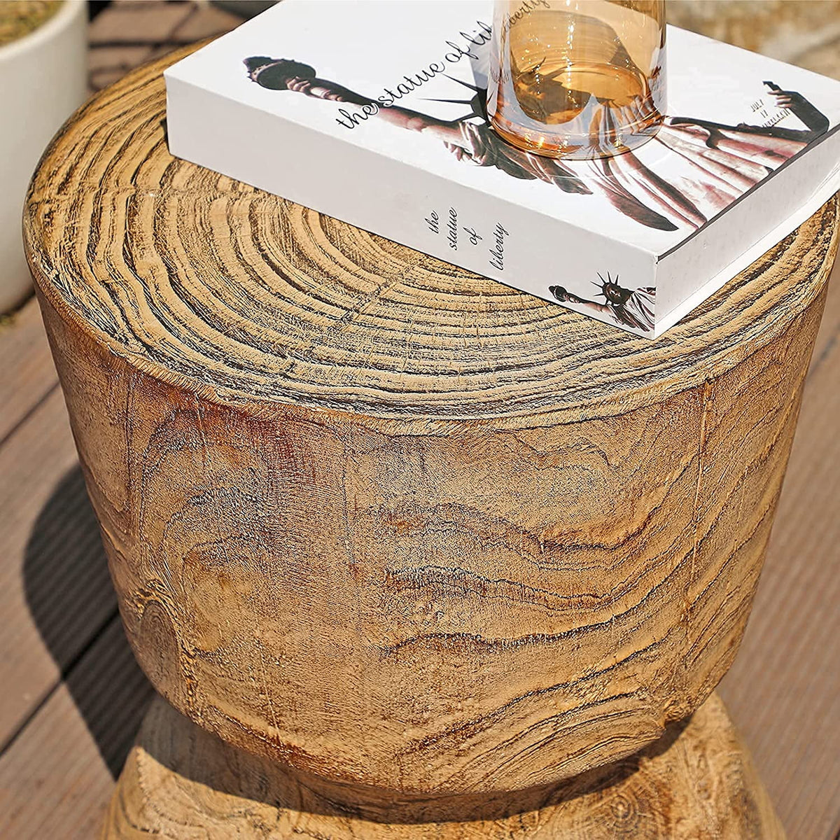 Outdoor Concrete Side Table J20919