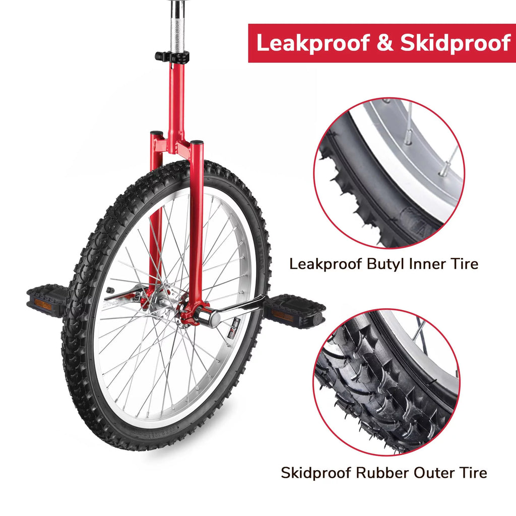 20 Inch Outdoor Unicycle Bike Yellow & Green N88333