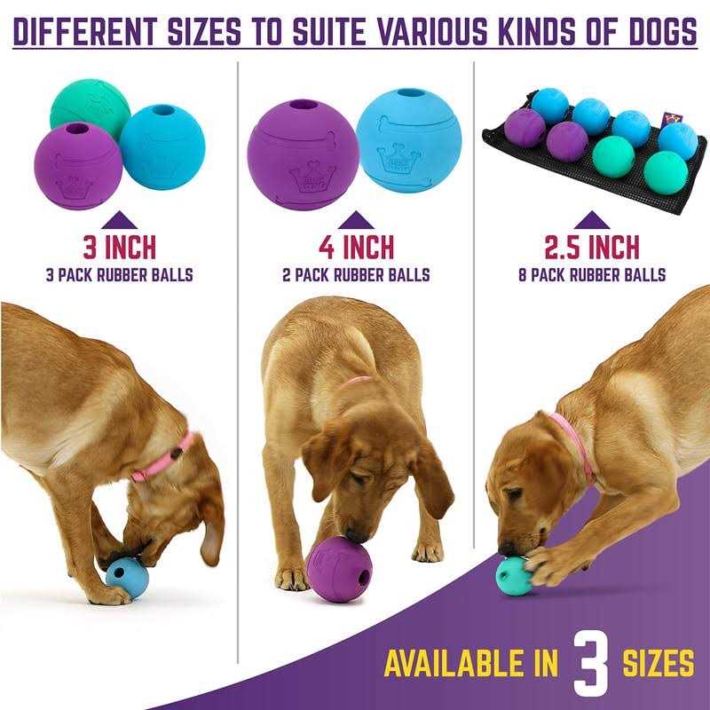Dog Fetch Balls Natural Rubber Toy 4 inch T16211