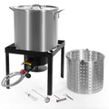 64 Quart Aluminum Turkey Fryer Steamer Kit S7980