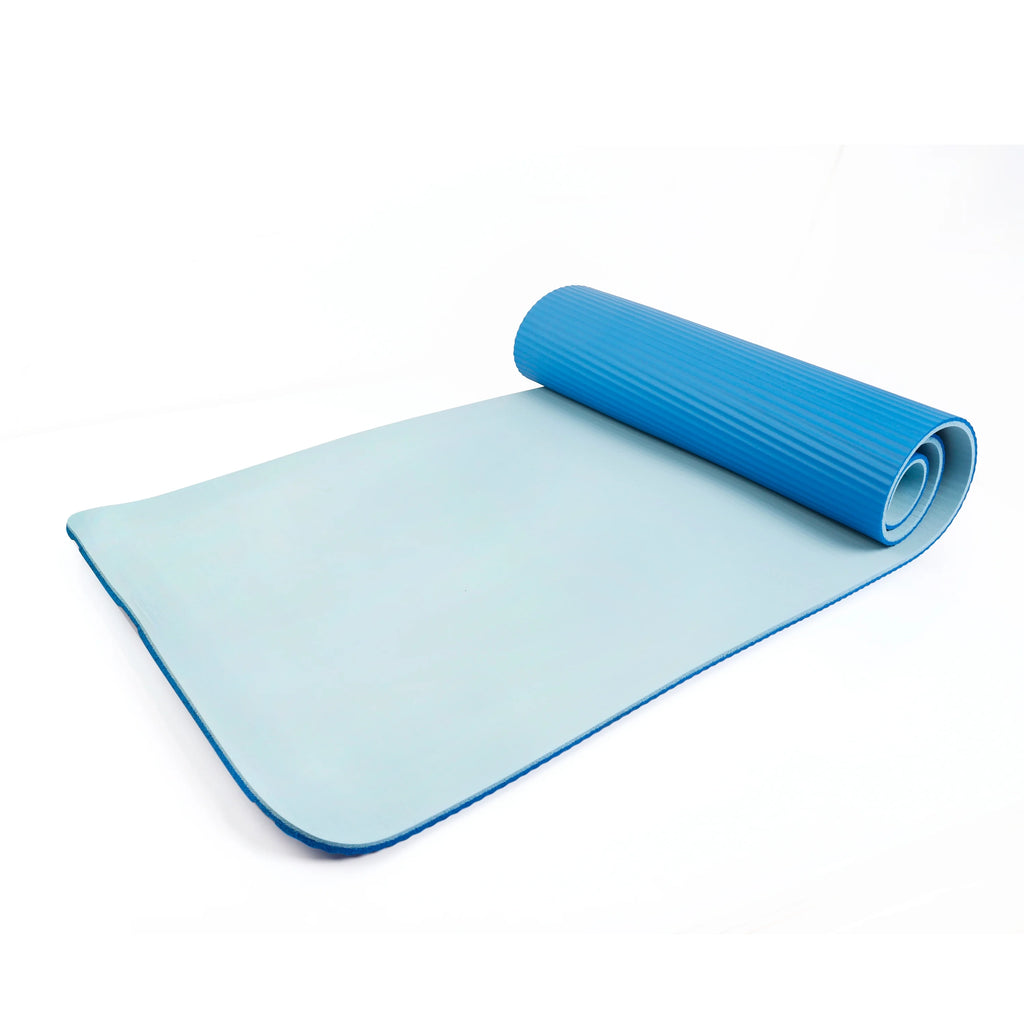 Blue 10mm NBR Foam Fitness Mat with Carry Strap J177402