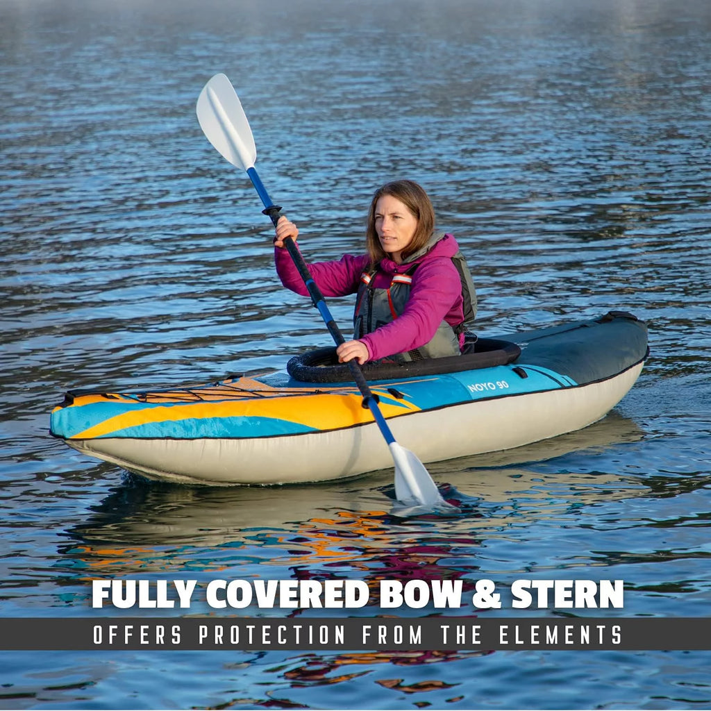 1 Person Inflatable Kayak with Cover Q802878