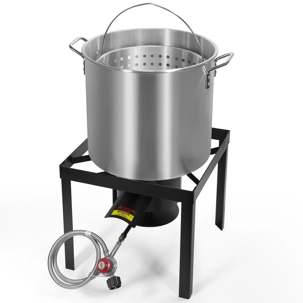 64 Quart Aluminum Turkey Fryer Steamer Kit S7980