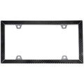Carbon Fiber Black Chrome License Plate Frame L66473