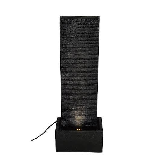 Black Water Wall LED Fountain E92347