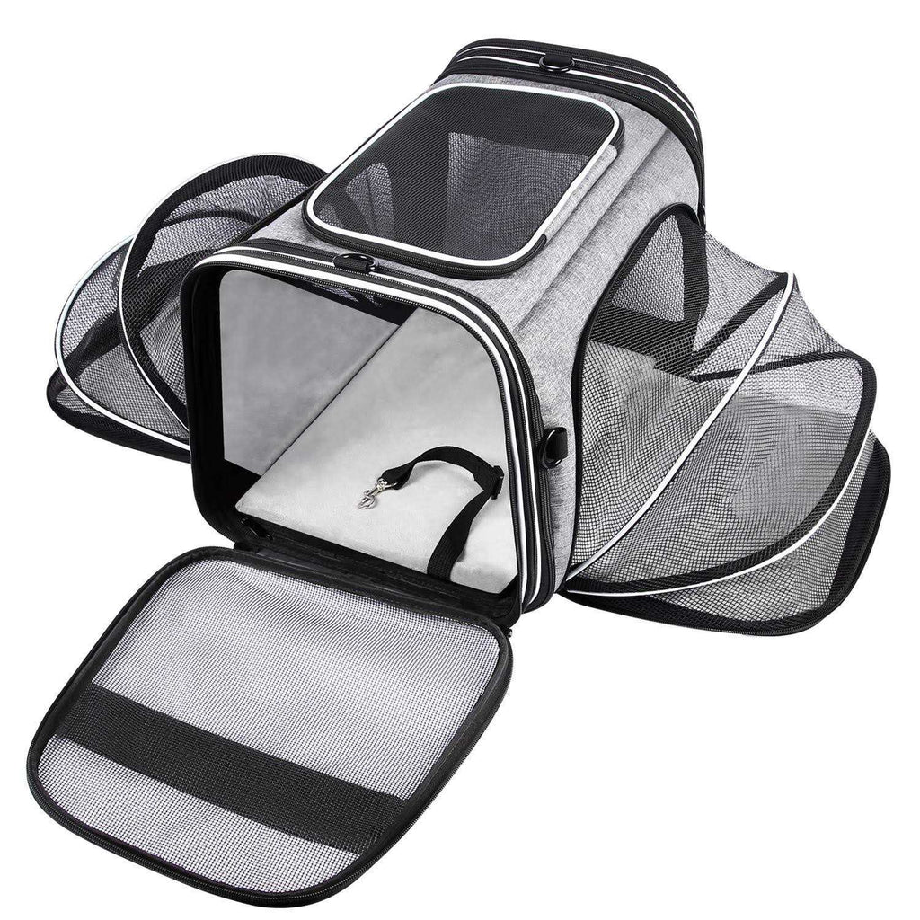 Soft Sided Pet Carrier 4 Expandable Collapsible V230315