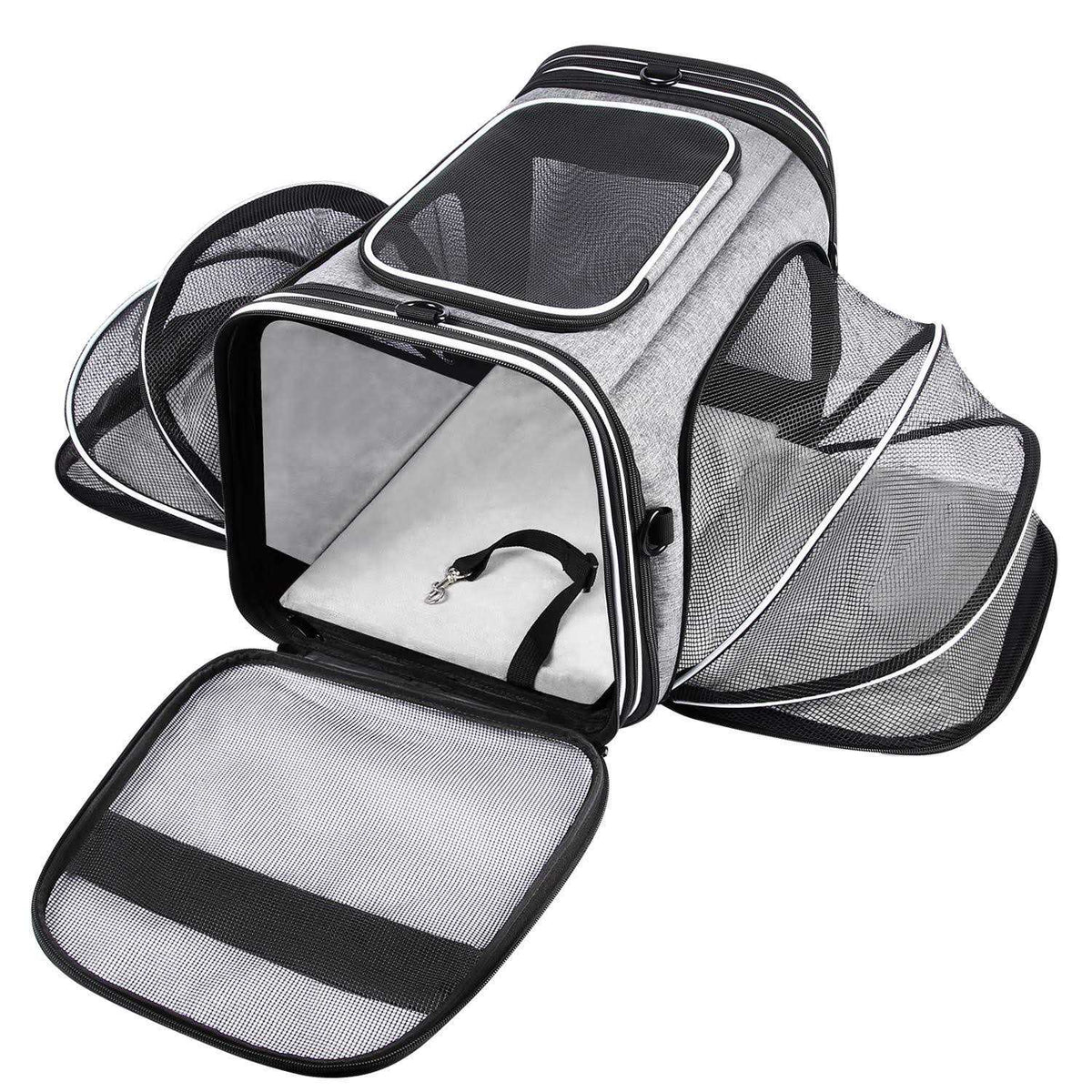 Soft Sided Pet Carrier 4 Expandable Collapsible V230315