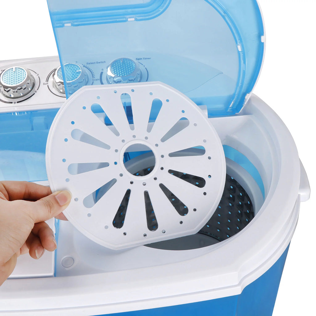 Portable Compact 10lbs Washer Blue White J5135