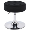 Adjustable Vanity Stool White Metal Frame C348352