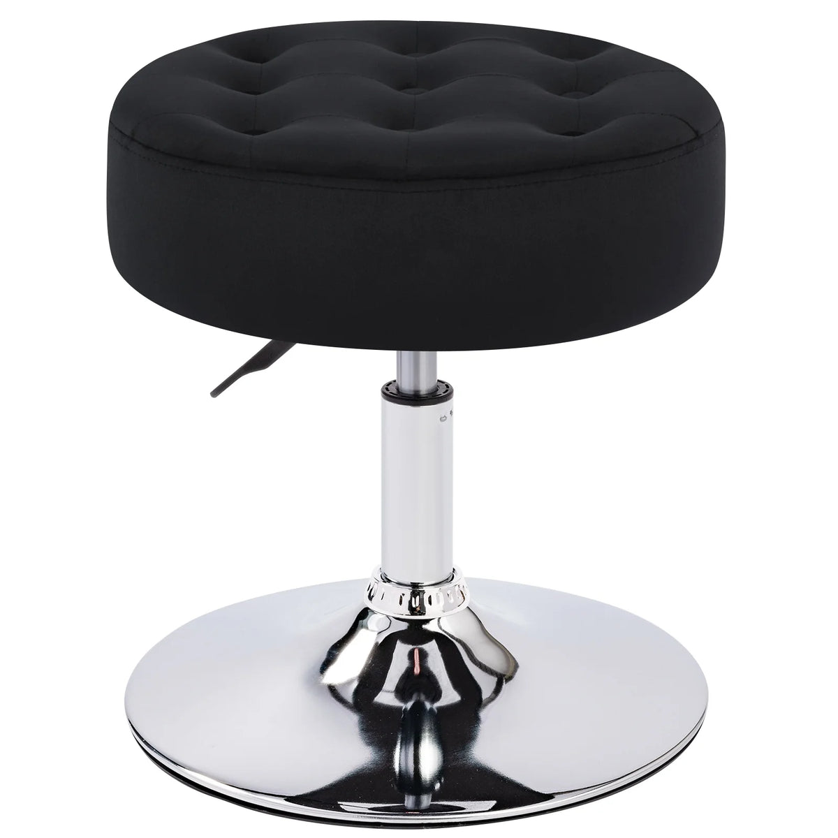Adjustable Vanity Stool White Metal Frame C348352