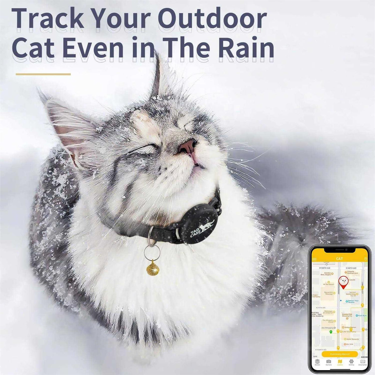 Airtag Cat Collar with Airtag Holder O5806