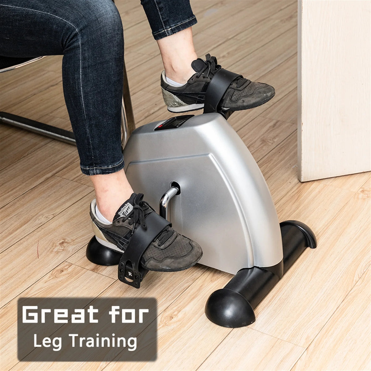 Under Desk Exercise Bike with LCD Monitor V22316