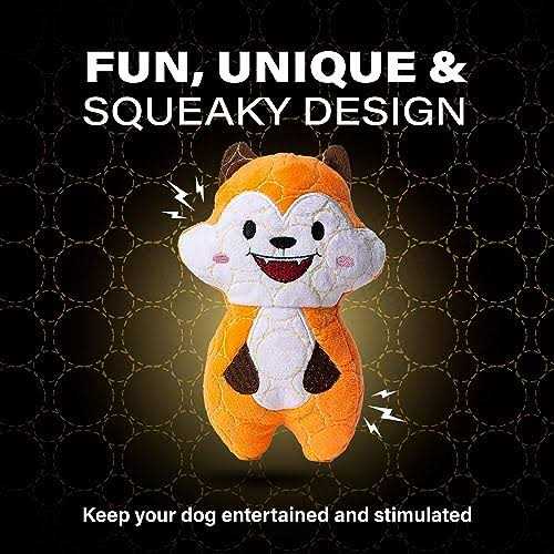 Durable Plush Fox Dog Toy T847